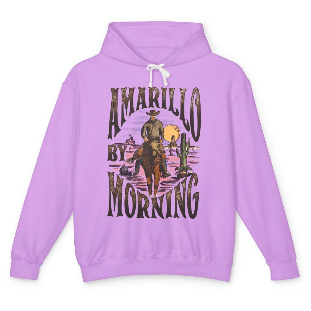 Amarillo By Morning Western Country Music Texas Cowboy Gift Unisex Lightweight Hoodie