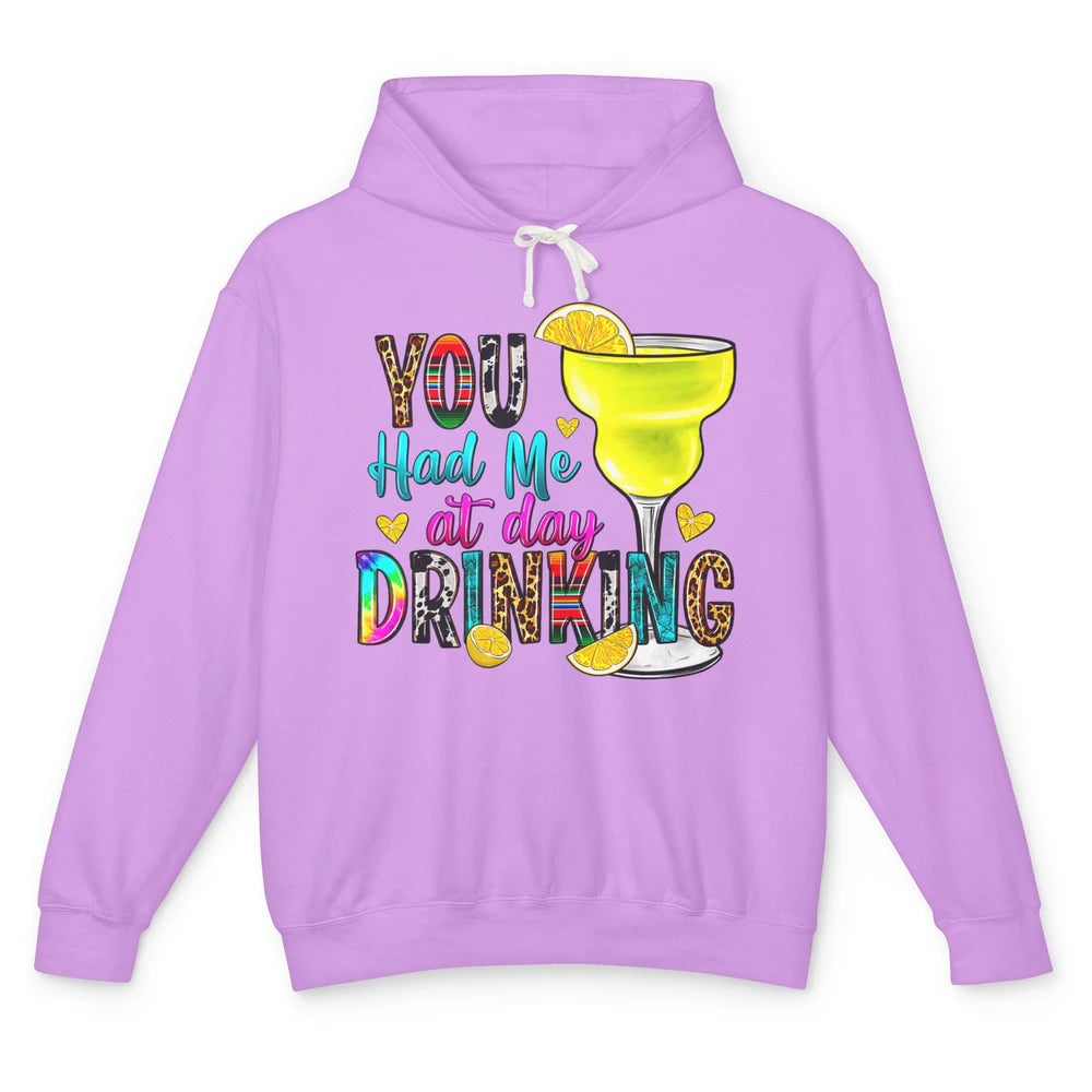 You Had Me At Day Drinking Funny Summer Wine Western Country Unisex Lightweight Hoodie