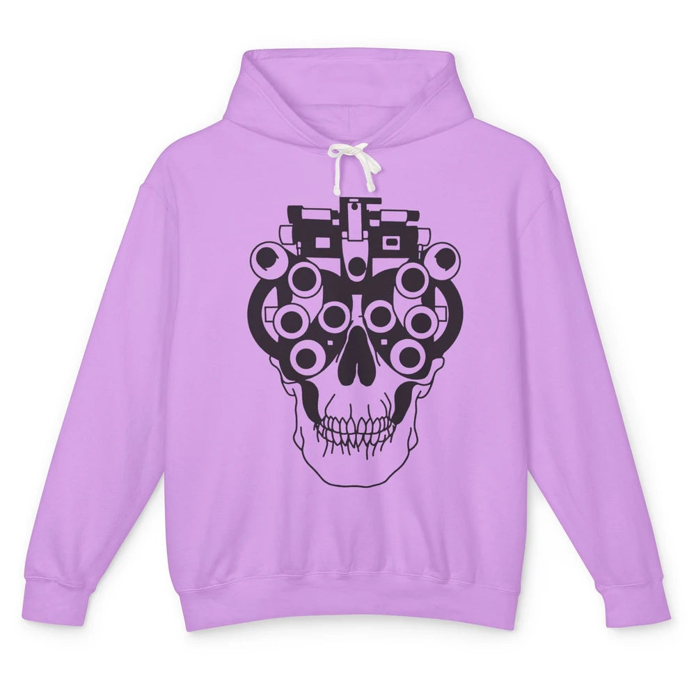 Phoropter Skeleton Optometrist Optician Halloween Optometry Unisex Lightweight Hoodie