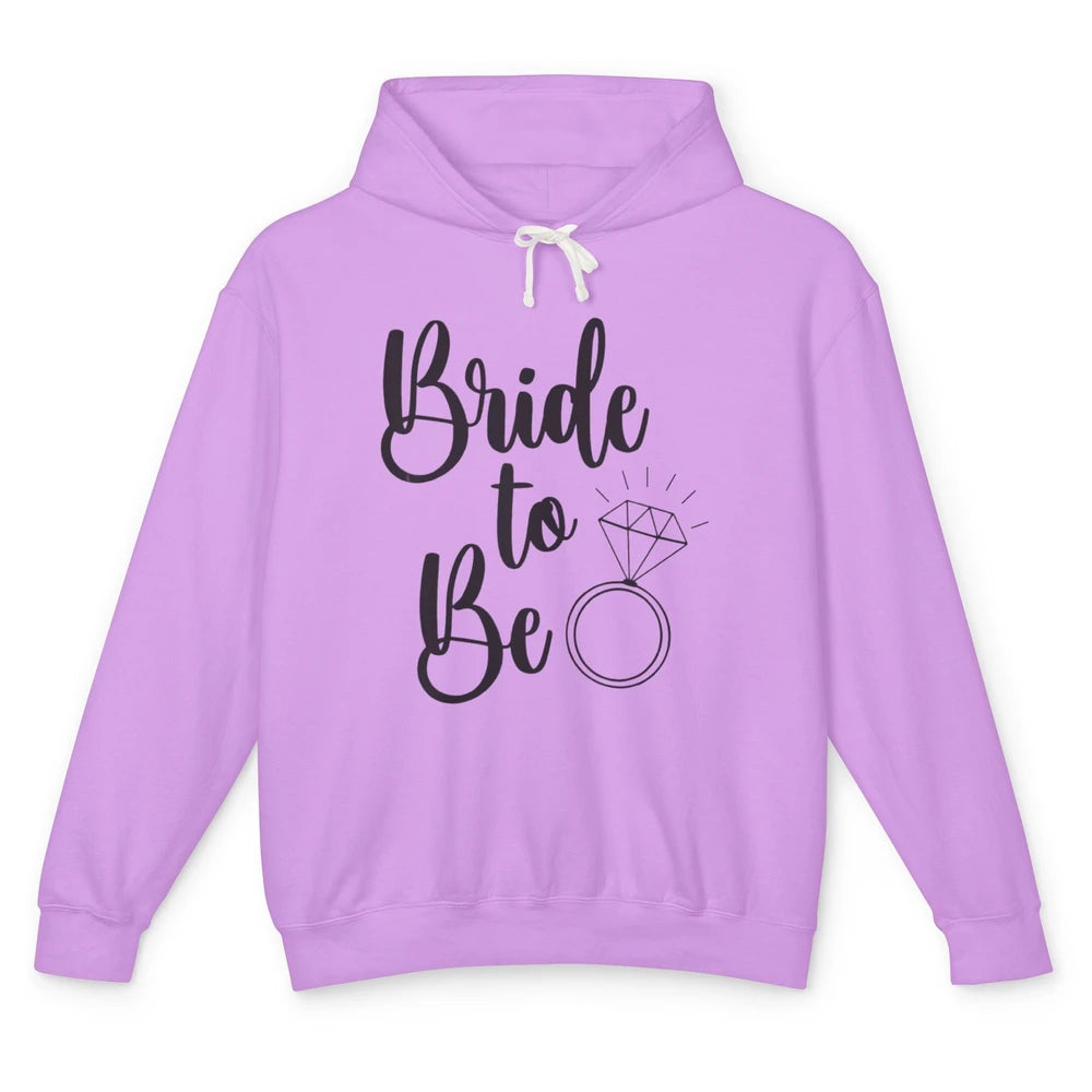 Bride To Be Future Mrs. Engagement Bachelorette Wedding Ring Unisex Lightweight Hoodie