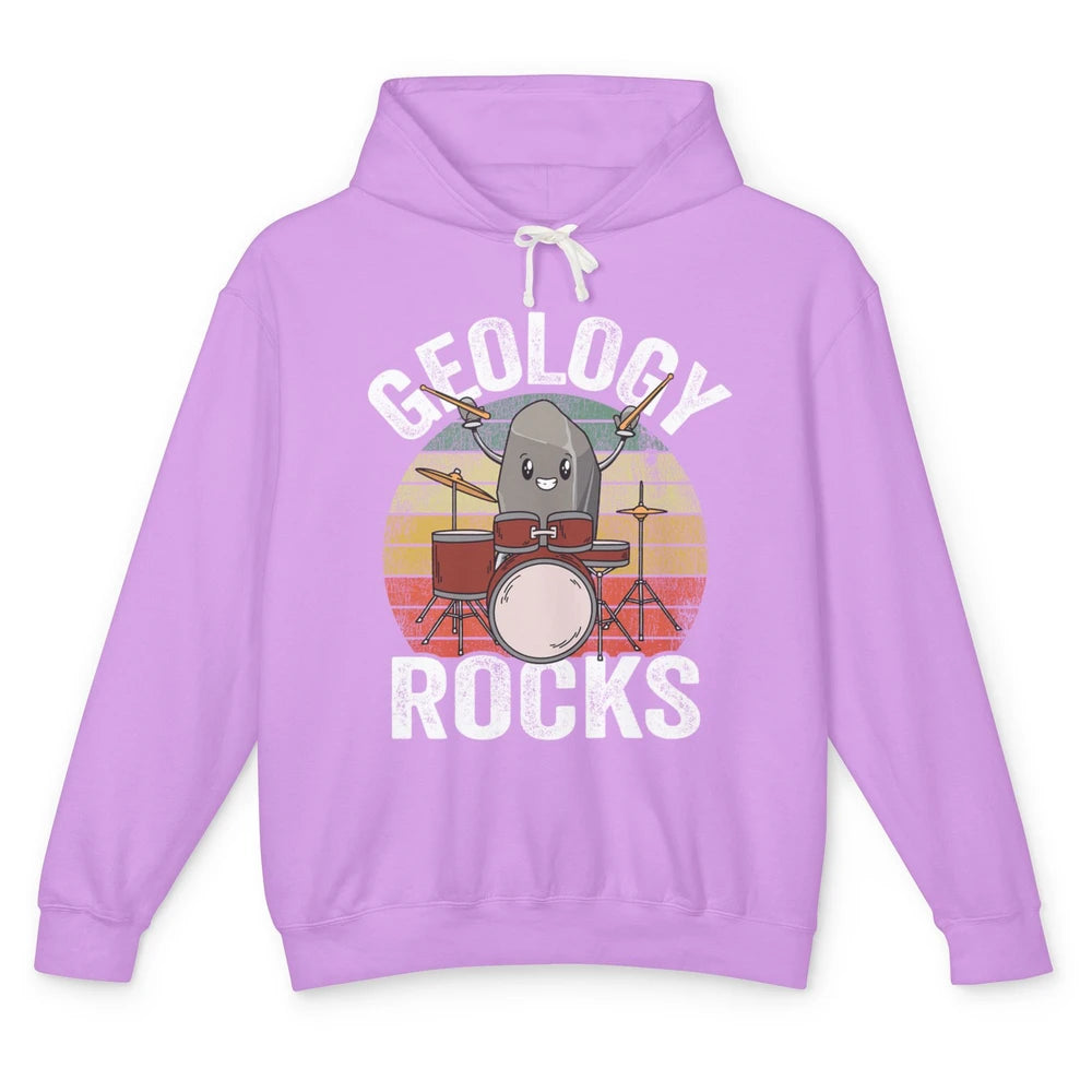 Funny Geology Rocks Mineral Rock Collector Science Geologist Unisex Lightweight Hoodie