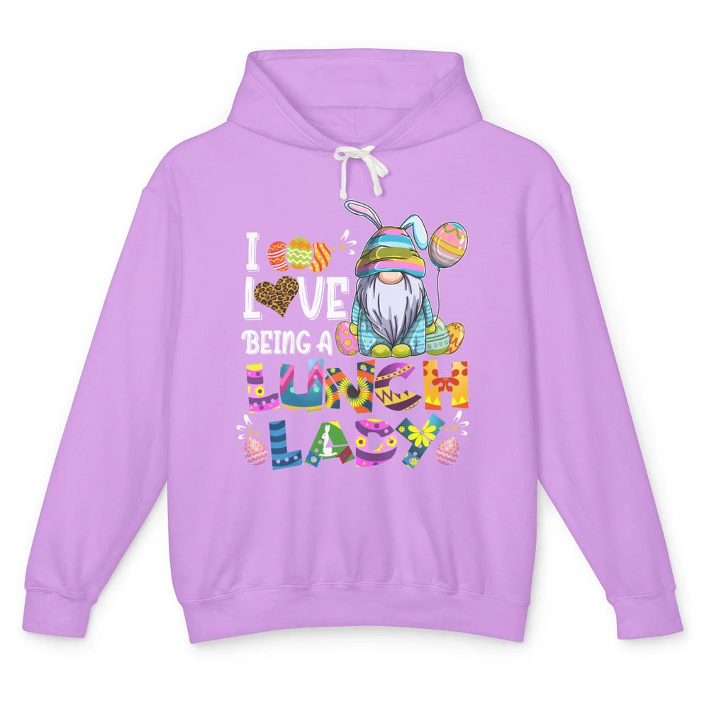 Gnome Easter Day Lunch Lady Squad Cafeteria School Squad Egg Unisex Lightweight Hoodie