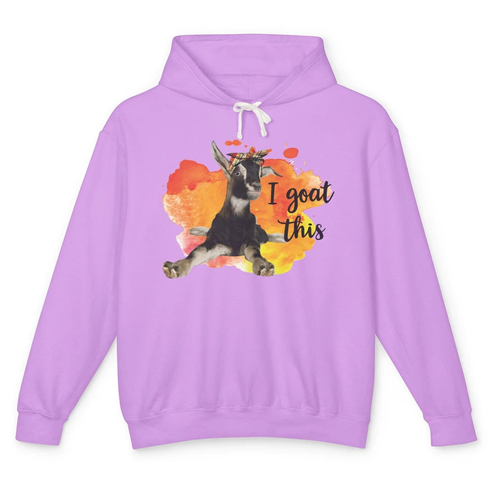 Funny Goat I Goat This Farming Life Farmer Gift Men Women Unisex Lightweight Hoodie