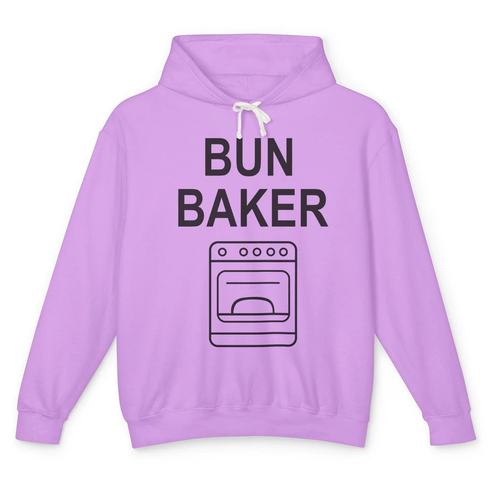 Bun Maker Bun Baker Pregnancy Announcement Baby Reveal Gift Unisex Lightweight Hoodie