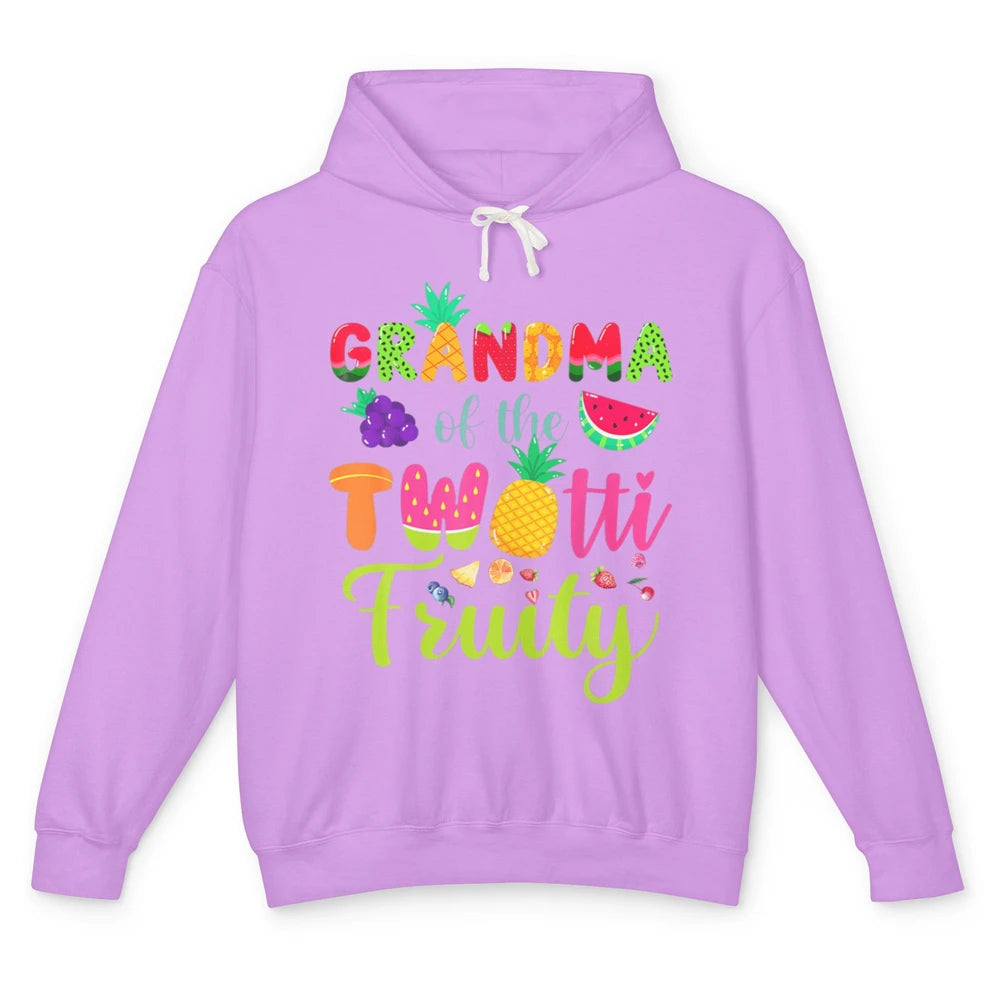 Grandma Of The Twotti Fruity 2nd Birthday Summer Fruit Nana Unisex Lightweight Hoodie