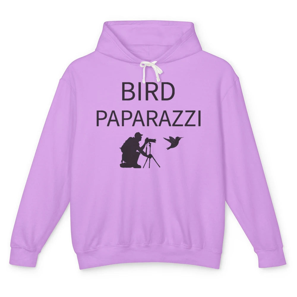 Birdwatching Funny Bird Paparazzi Birding Photography Bird Unisex Lightweight Hoodie