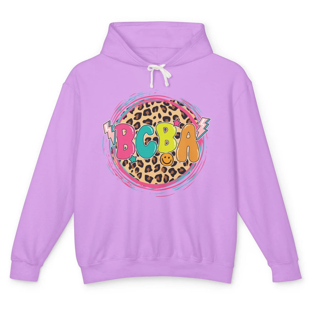 Board Certified Behavior Analyst BCBA Leopard ABA Therapist Unisex Lightweight Hoodie