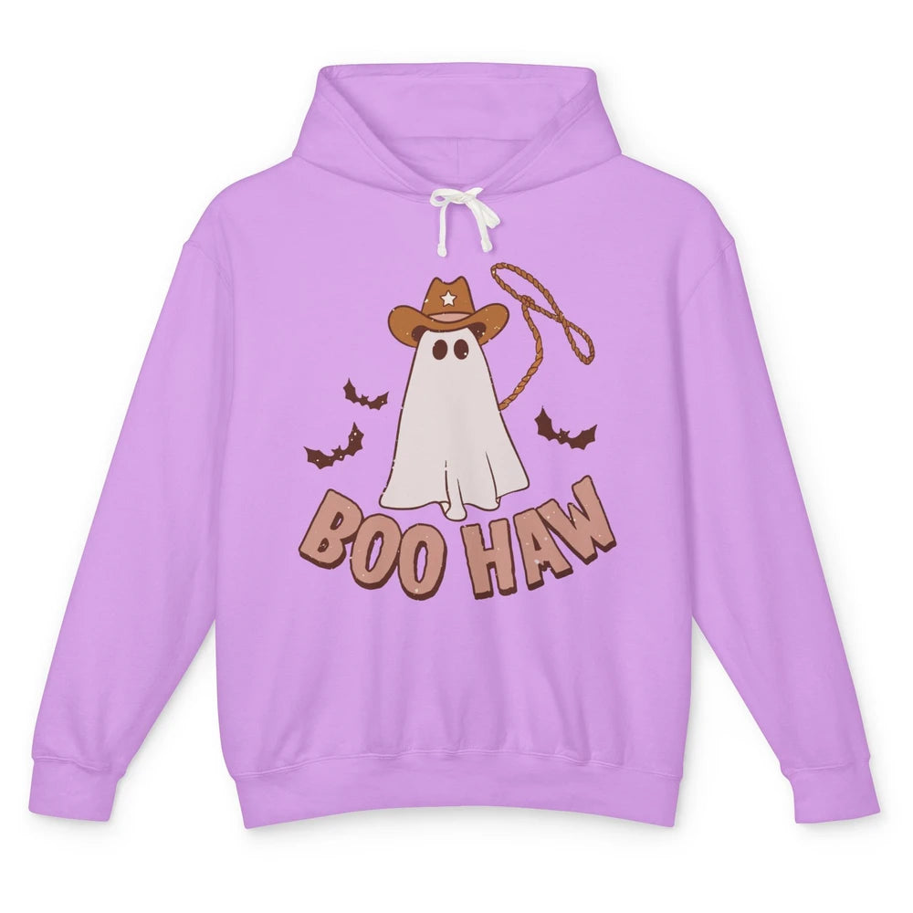 Funny Cowboy Ghost Yeehaw Halloween Western Country Cowboy Unisex Lightweight Hoodie