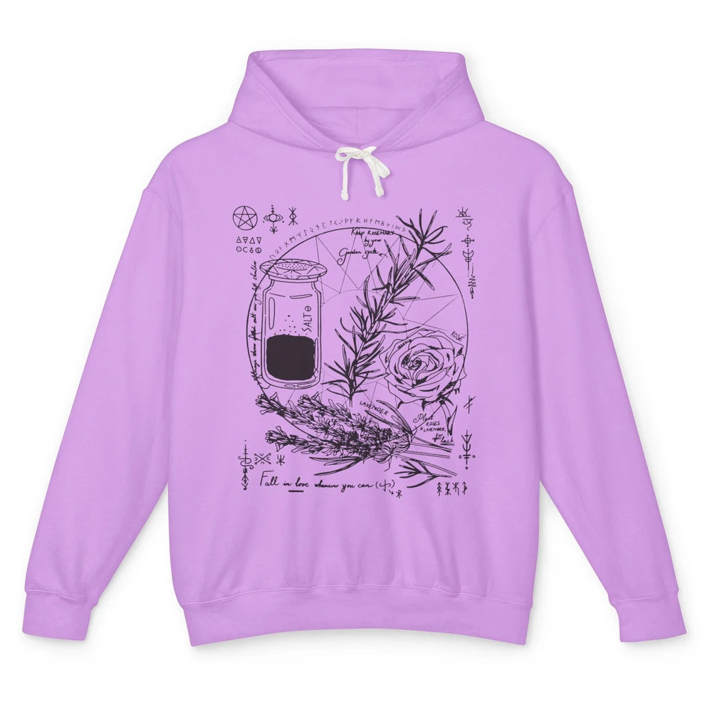 Practical Magic Witch Gardening Card Gardeners Plant Lovers Unisex Lightweight Hoodie