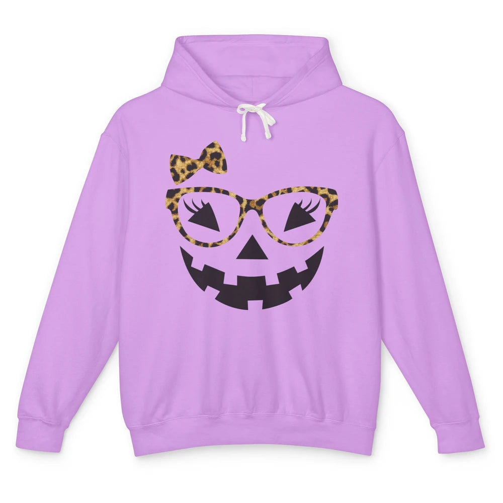 Funny Optometrist Eyeglasses Pumpkin Halloween Girl Costume Unisex Lightweight Hoodie