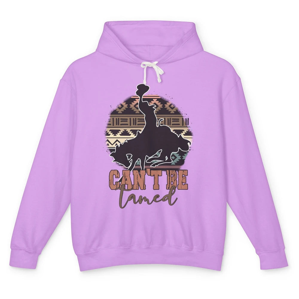 Can’t be Tamed Cowboy Saddle Horseback Western Country Unisex Lightweight Hoodie