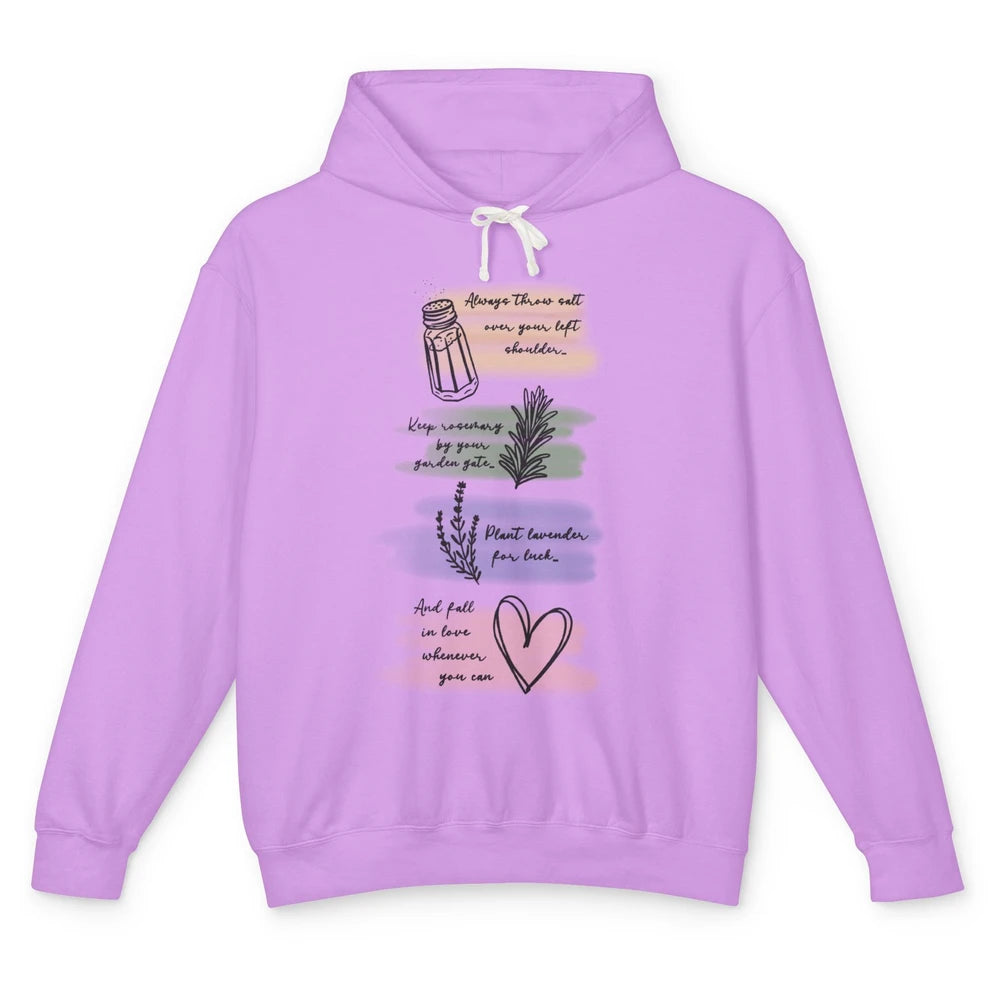 Practical Magic Witch Gardening Card Gardeners Plant Lovers Unisex Lightweight Hoodie