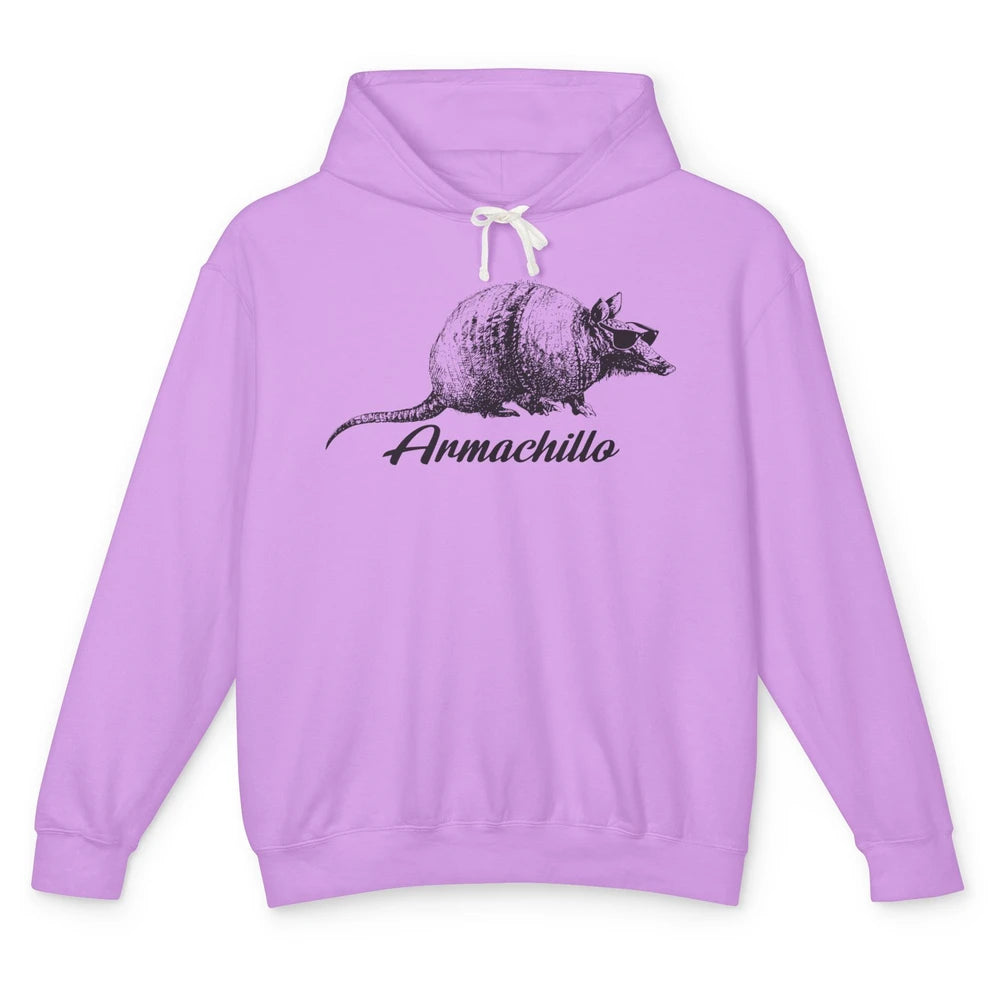 Funny Desert Armadillo Chill Armachillo Texas Western Animal Unisex Lightweight Hoodie