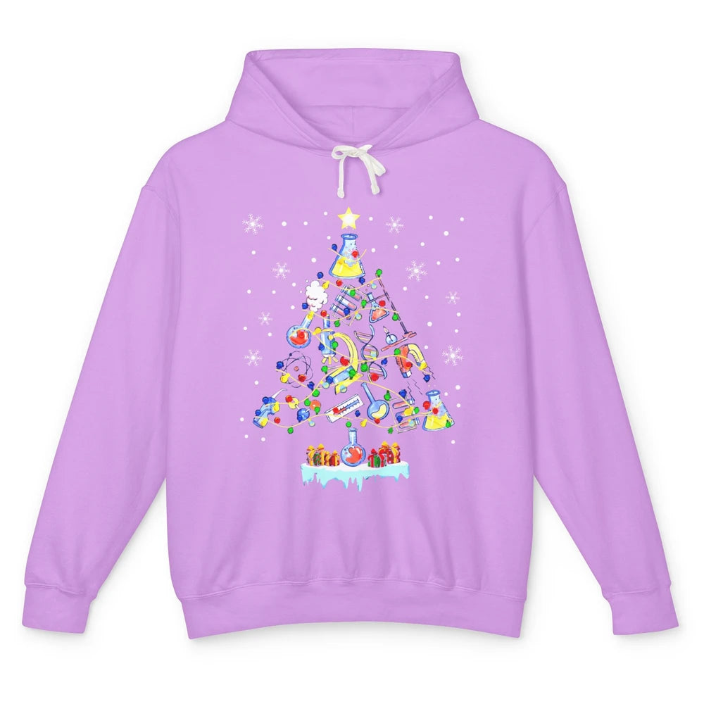 Laboratory Technician Christmas Tree Lab Tech Christmas Unisex Lightweight Hoodie