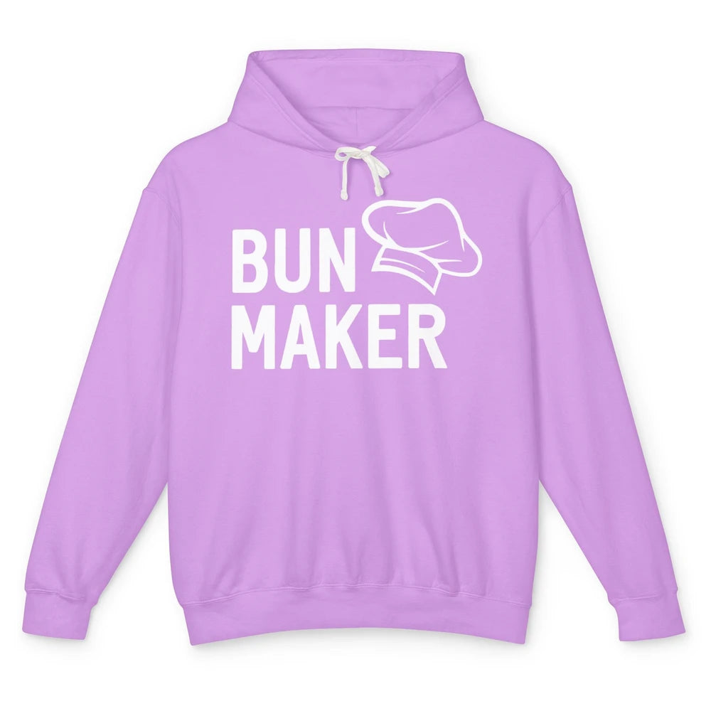 Bun Maker Bun Baker Pregnancy Announcement Baby Reveal Gift Unisex Lightweight Hoodie