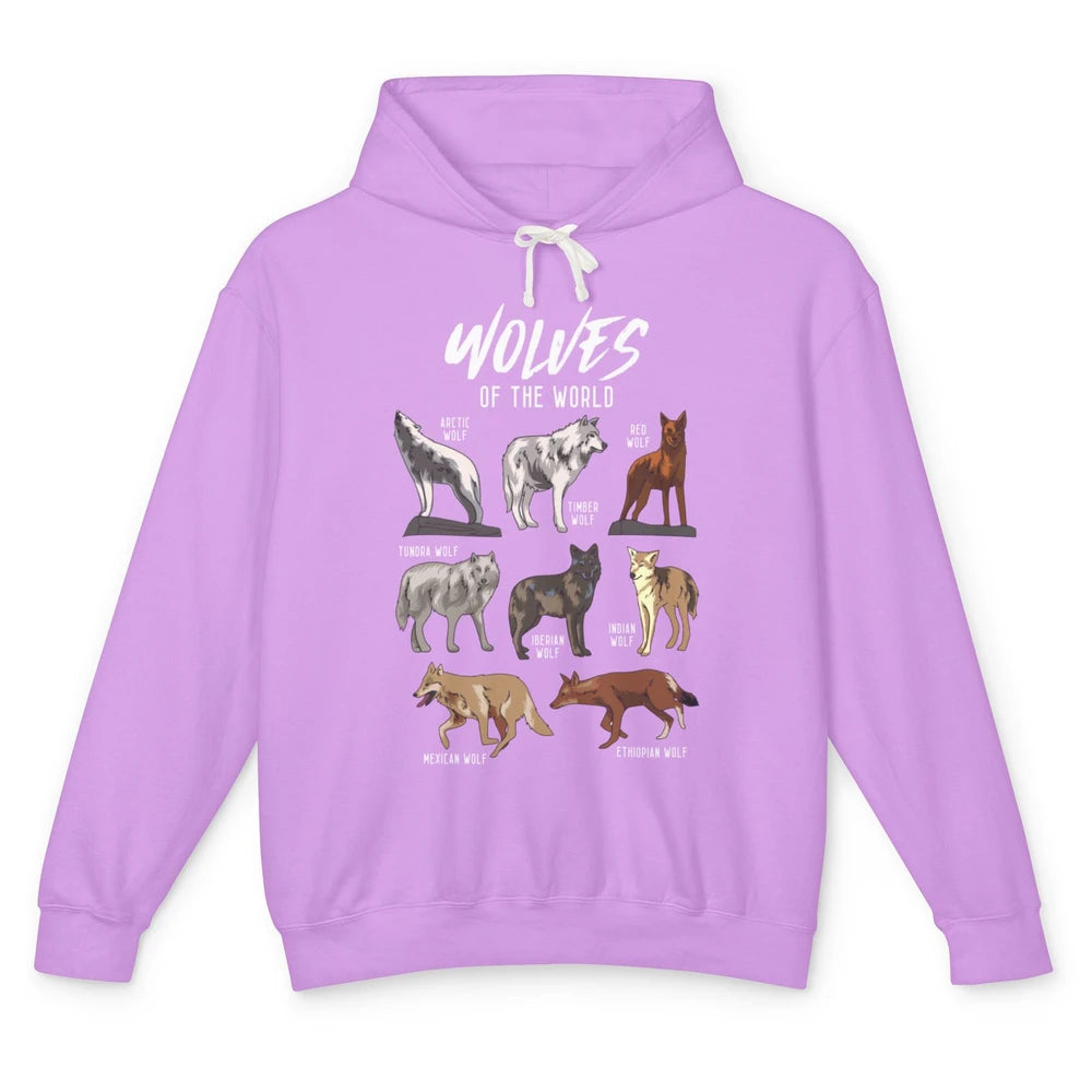 Wolves Of The World Wild Animal Moon Hunter Wolf Hunting Unisex Lightweight Hoodie