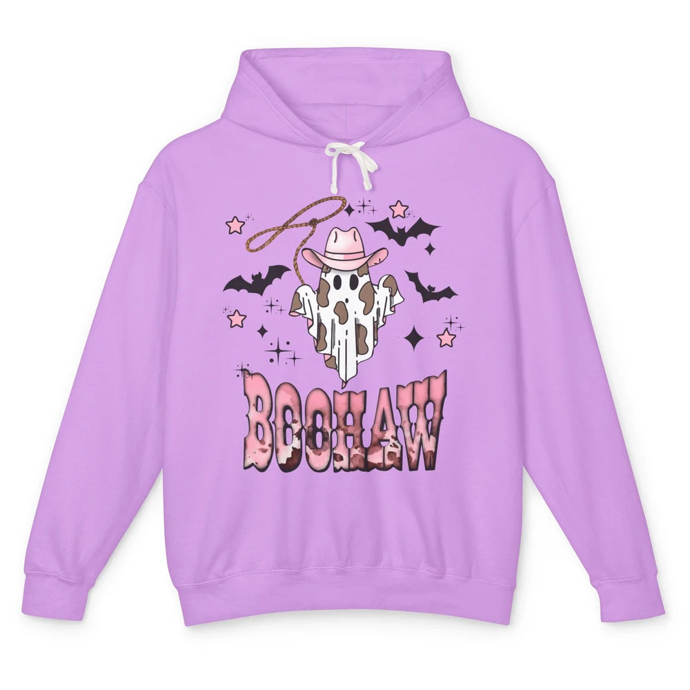 Retro Cowboy Ghost Boohaw Boot Scooting Western Halloween Unisex Lightweight Hoodie