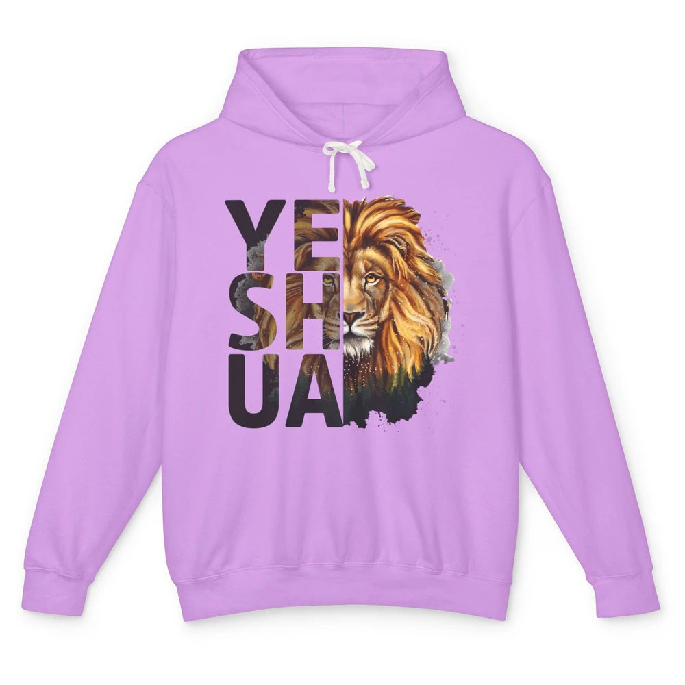 Yeshua Lion Of Judah Fear Not Bible Christian Religious Unisex Lightweight Hoodie