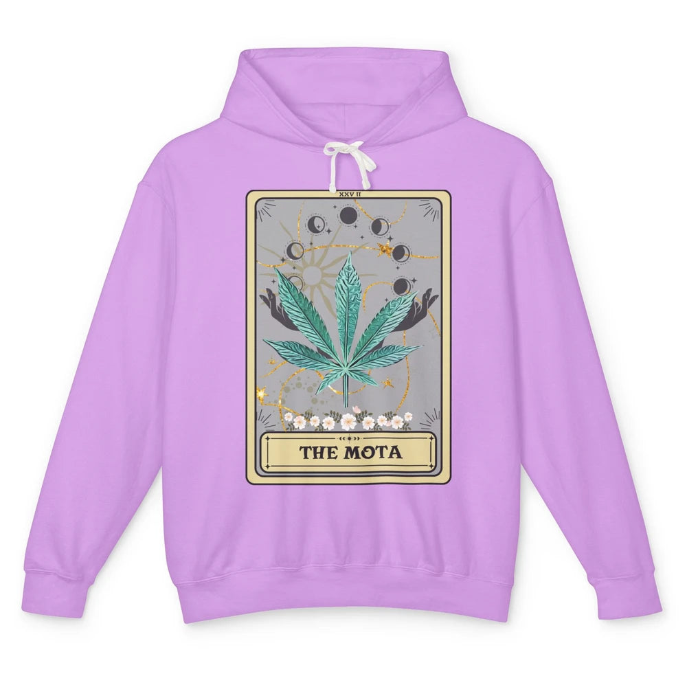 Vintage Weed The Mota Tarot Card Weed Cannabis Marijuana Unisex Lightweight Hoodie