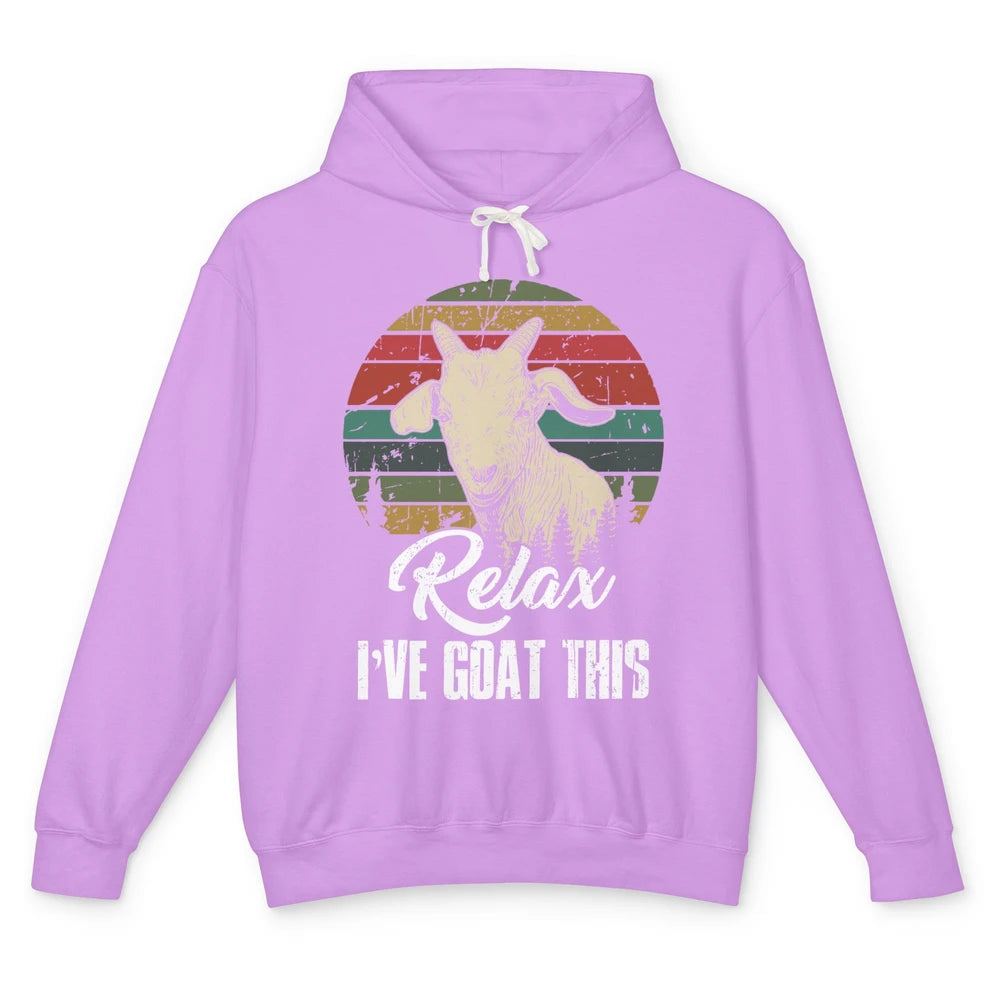 Vintage Goat I Goat This Farming Life Farmer Gift Men Women Unisex Lightweight Hoodie