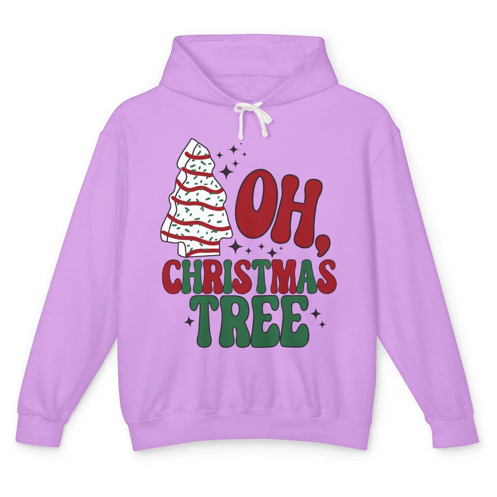 Oh Christmas Tree Cakes Tis The Season Christmas Cake Lovers Unisex Lightweight Hoodie