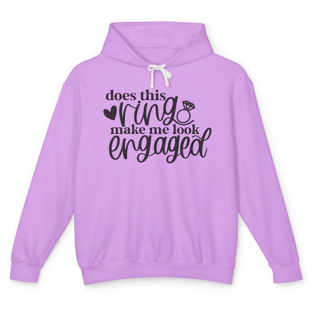 Future Mrs. Does This Ring Make Me Look Engaged Bridal Party Unisex Lightweight Hoodie