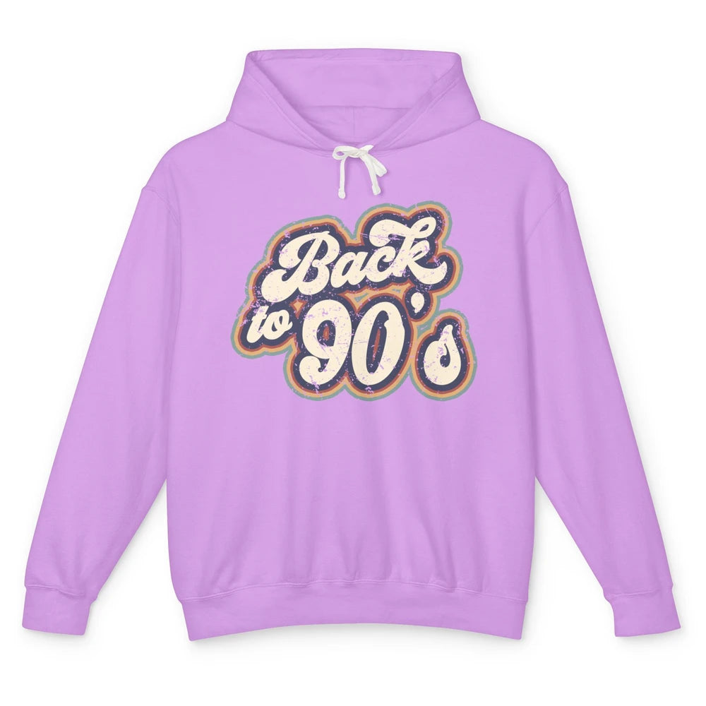 Vintage Made In The 90's Back To 90s Born Birthday Day Gift Unisex Lightweight Hoodie