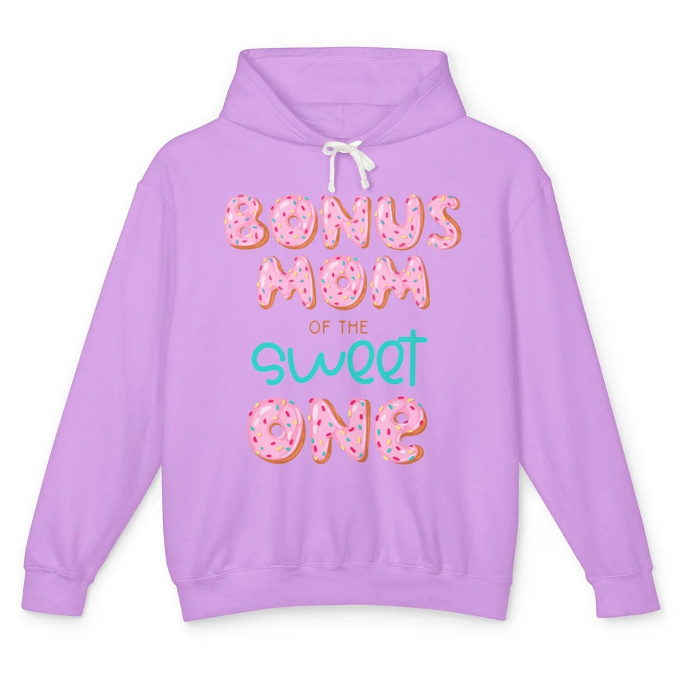 Bonus Mom Of Sweet One Donut Birthday Party Stepmom Mother Unisex Lightweight Hoodie