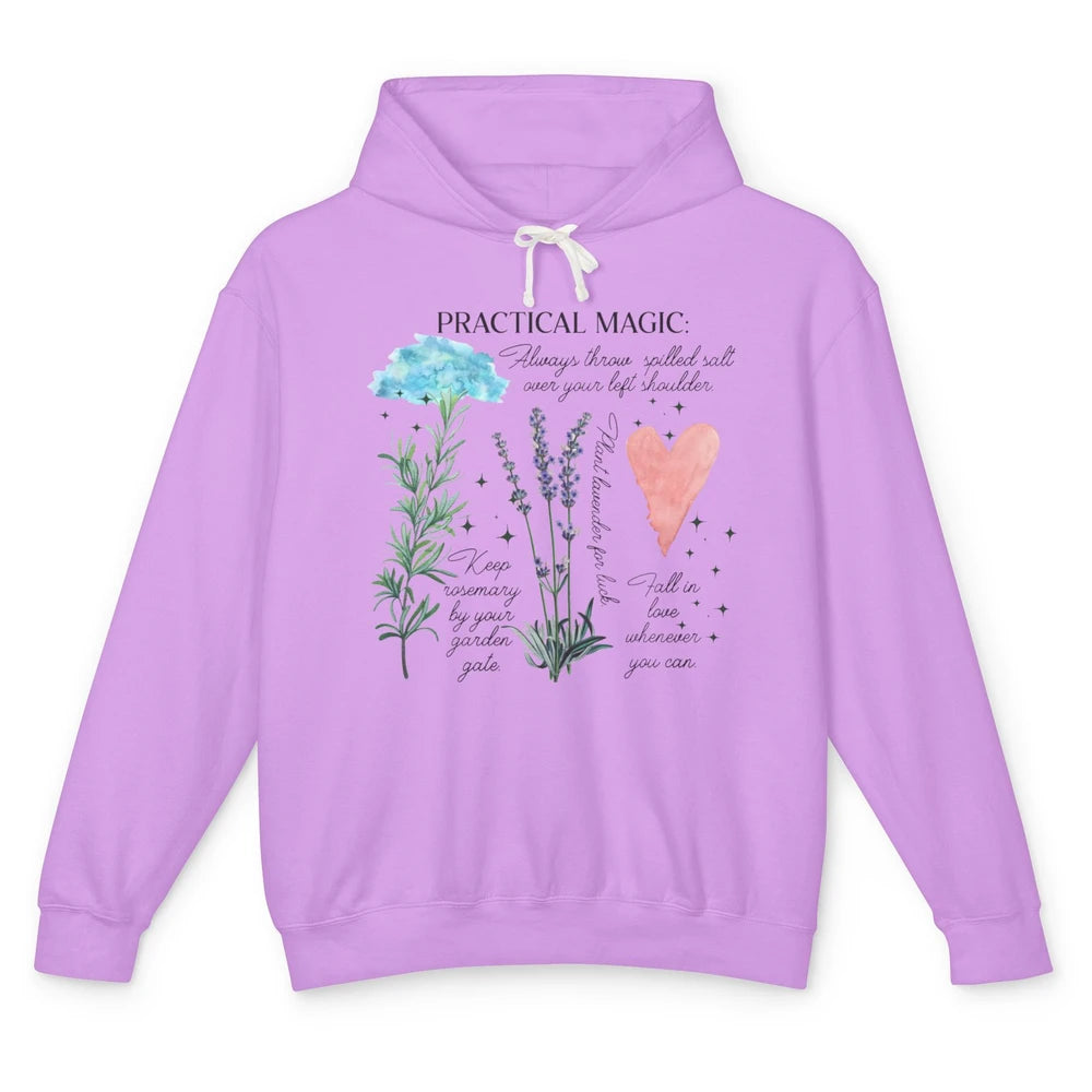 Practical Magic Witch Gardening Card Gardeners Plant Lovers Unisex Lightweight Hoodie