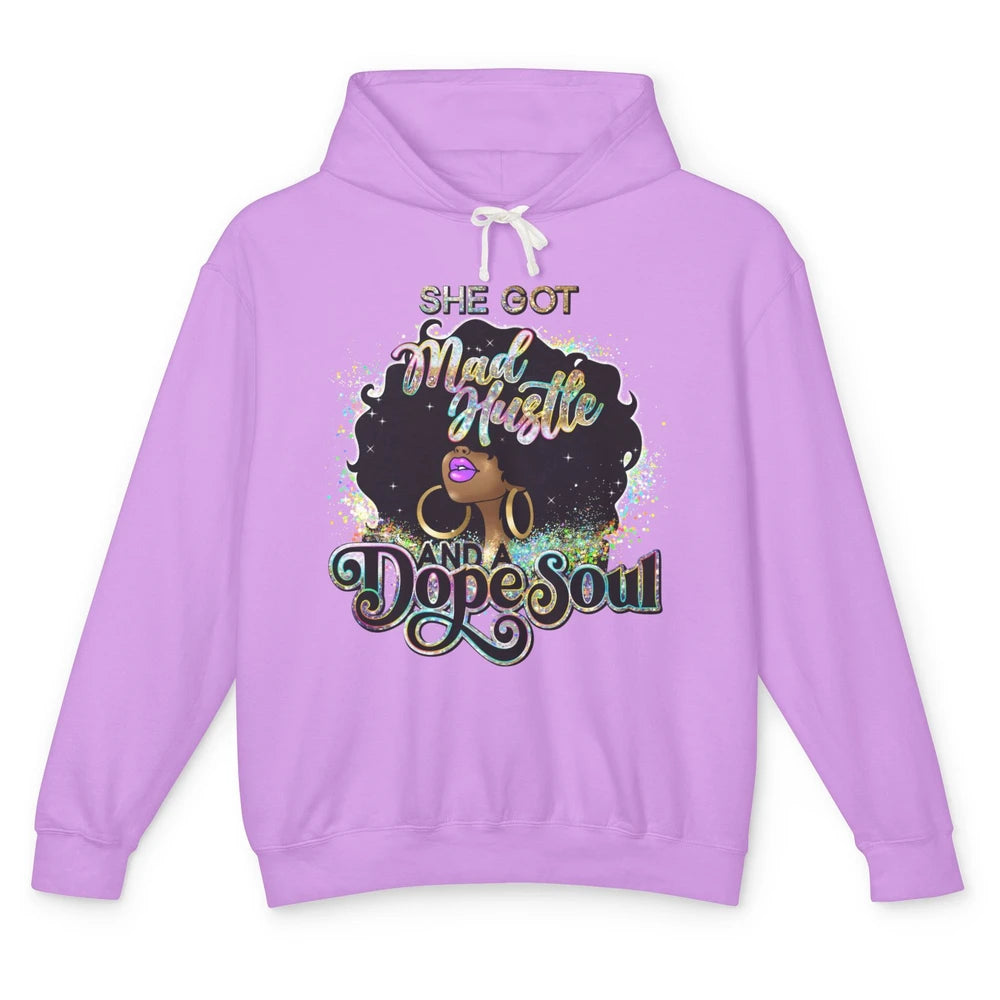 Black Girl She Got A Dope Soul Afro Women Christian Belief Unisex Lightweight Hoodie