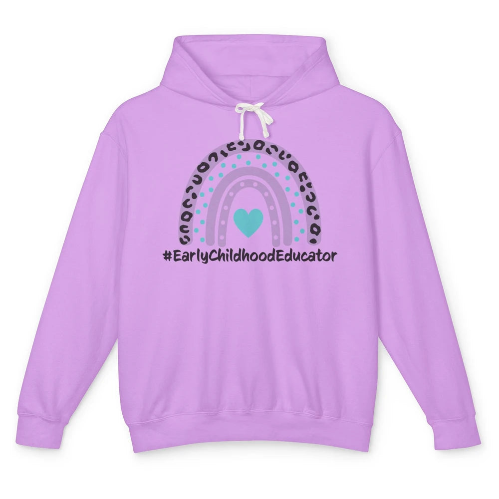 Headstart Teacher Early Childhood Educator Cute Rainbow Gift Unisex Lightweight Hoodie