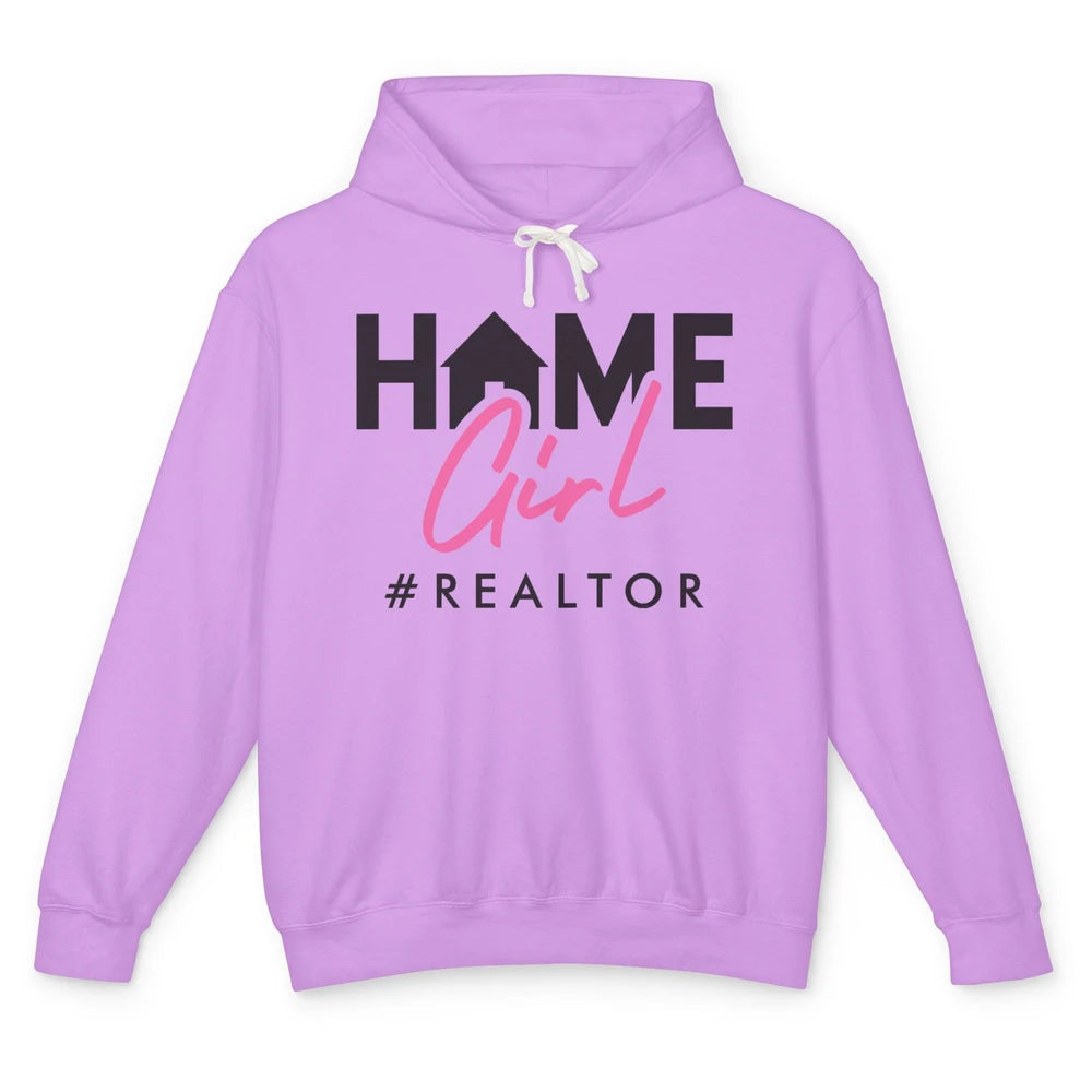 Realtor Life Home Girl Real Estate Agent Housing Investment Unisex Lightweight Hoodie