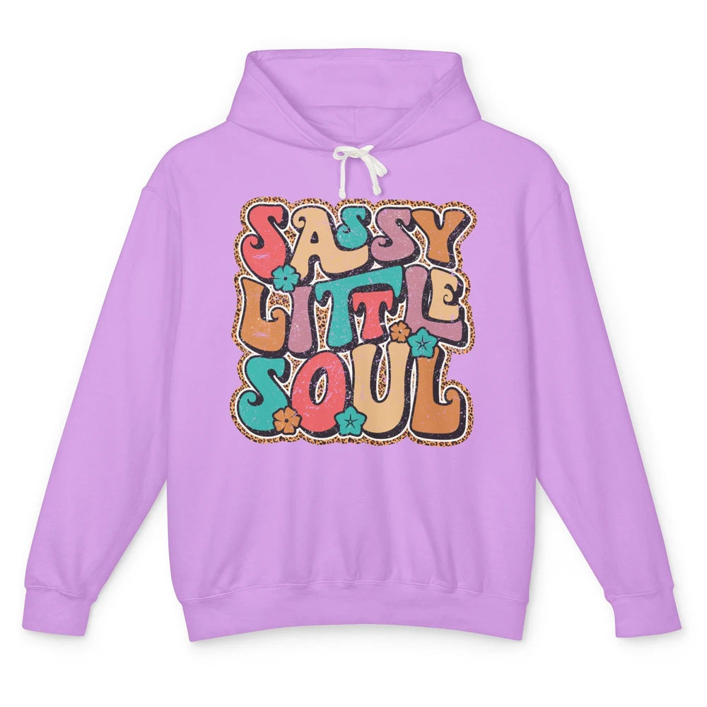 Retro Boho Groovy Sassy Little Soul Western Hippie Cowgirl Unisex Lightweight Hoodie