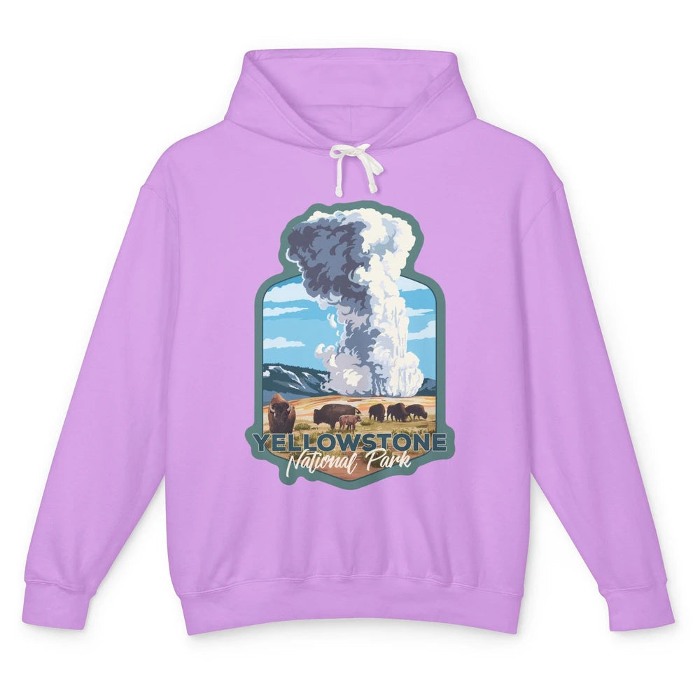 Yellowstone National Park Wyoming Old Faithful Nature Lovers Unisex Lightweight Hoodie