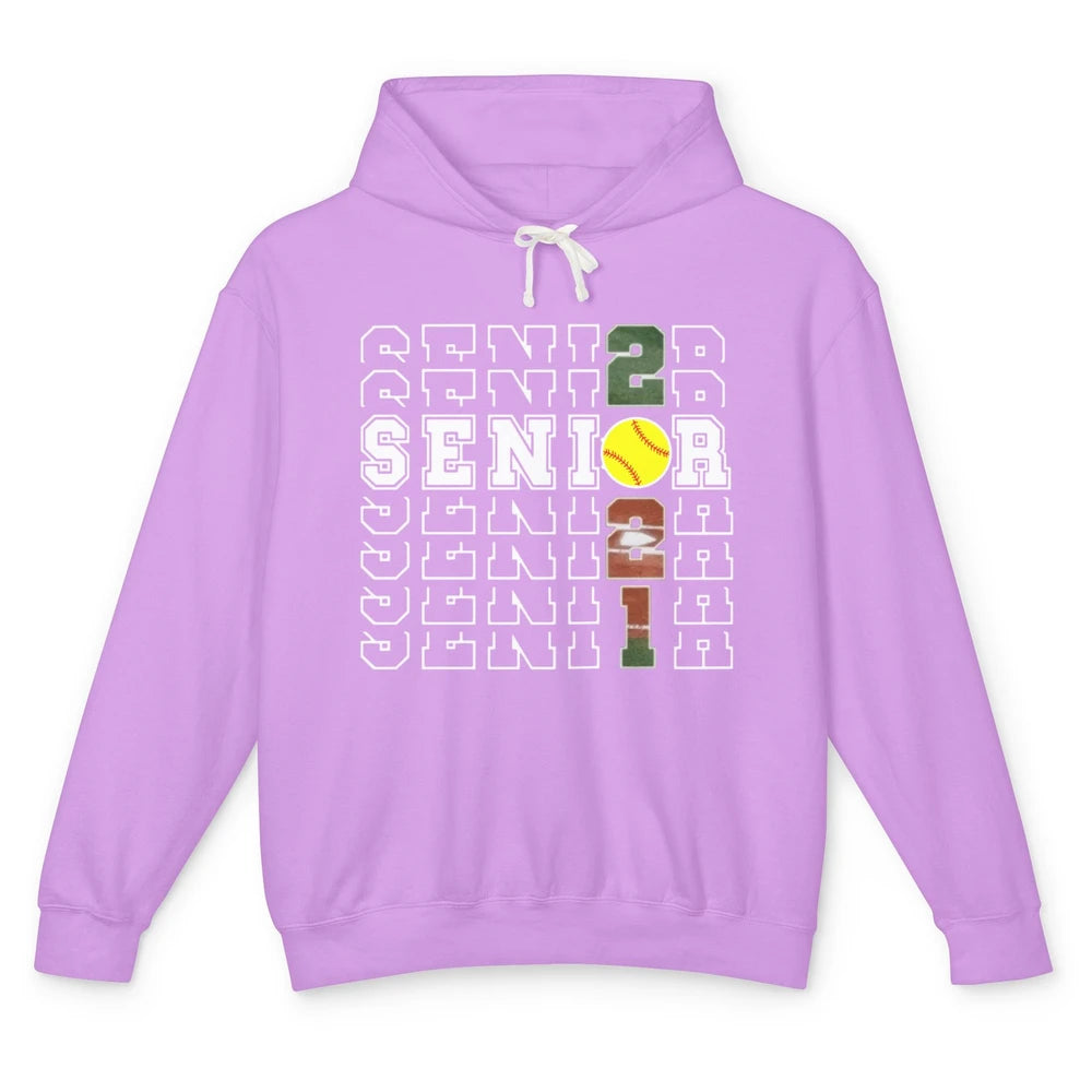 Graduation Class Senior 2021 Fast Pitch Softball Gifts Grad Unisex Lightweight Hoodie