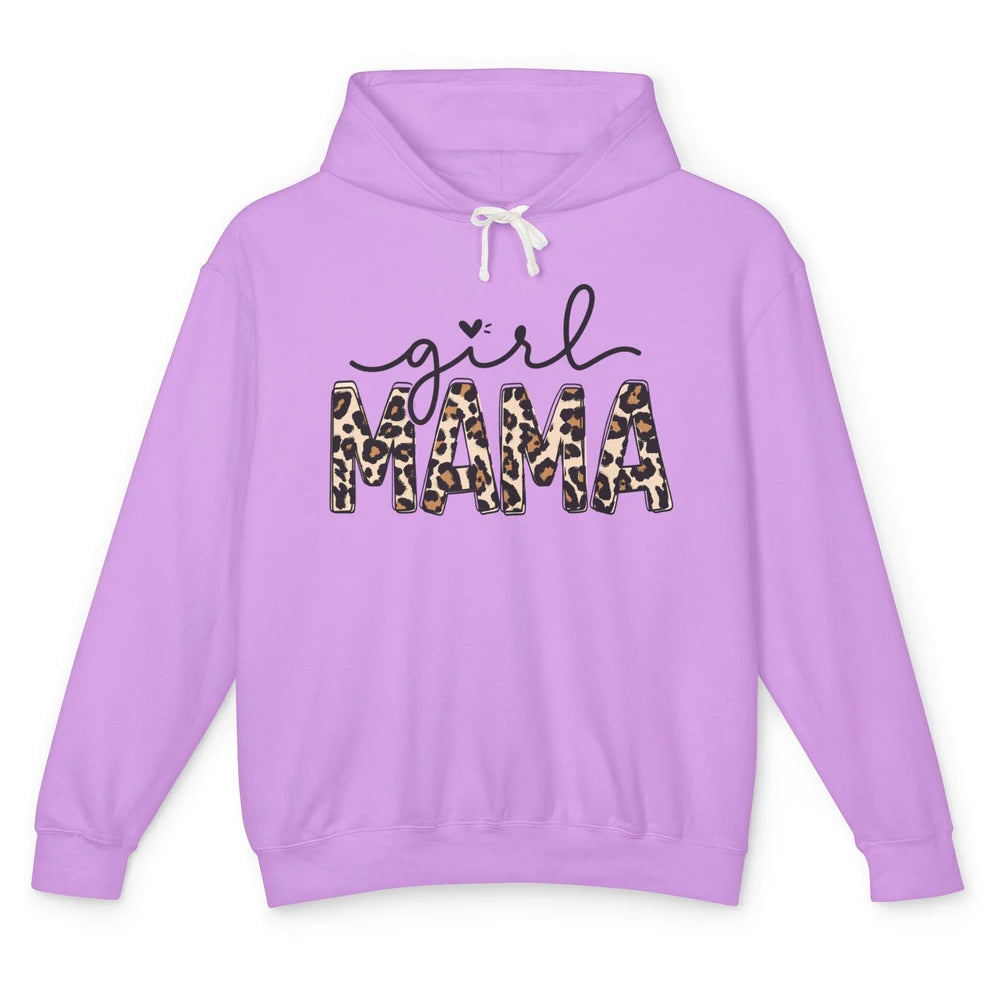 Girl Mama Leopard Mom Of Girls Western Mama Mother Gift Unisex Lightweight Hoodie