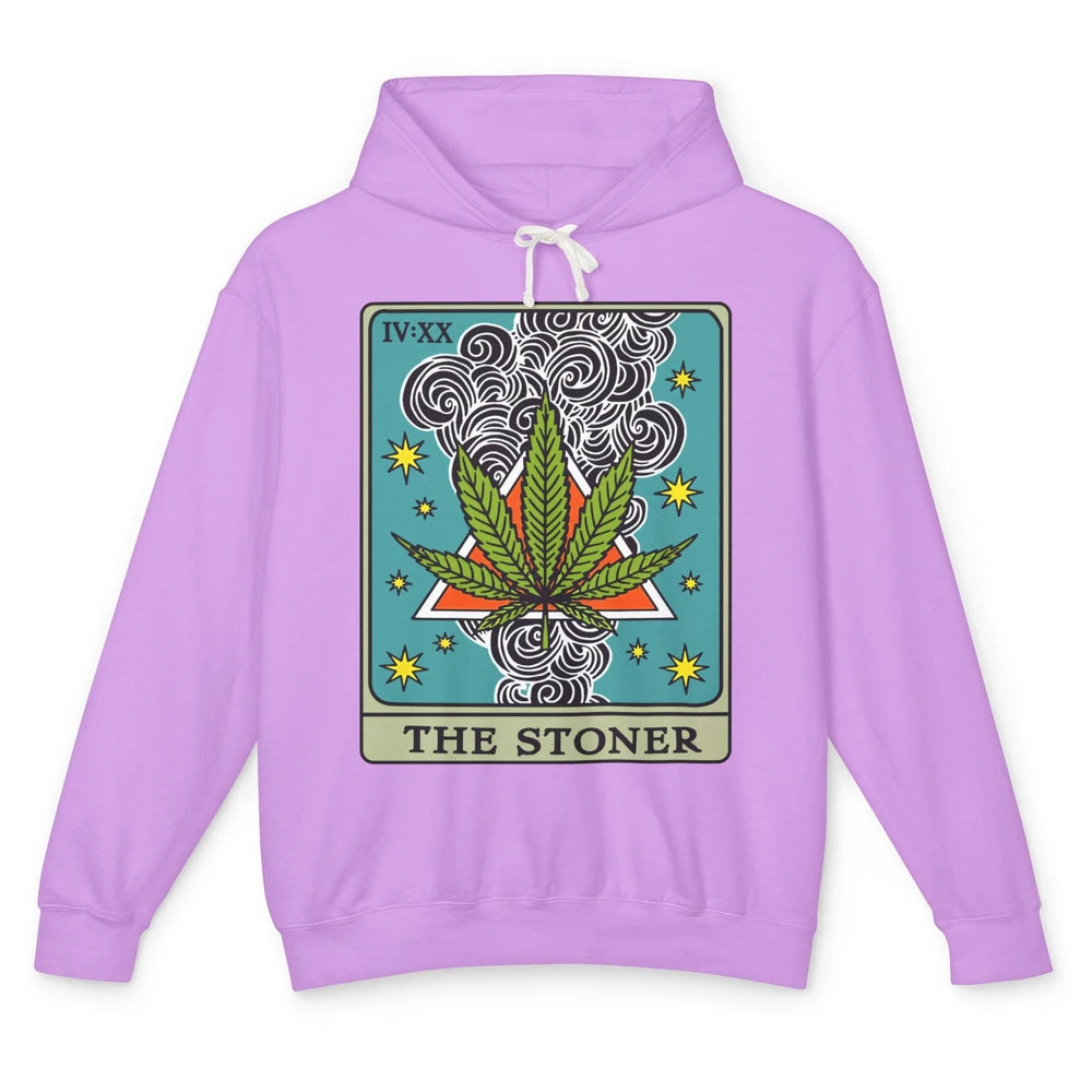 Vintage Weed The Stoner Tarot Card Weed Cannabis Marijuana Unisex Lightweight Hoodie