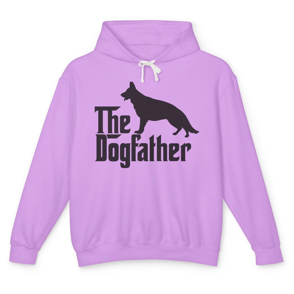 The Dogfather German Shepherd Funny Dog Dad Father Day Unisex Lightweight Hoodie