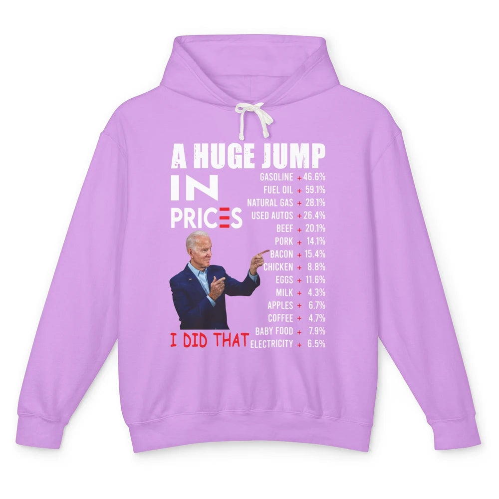 Funny Joe Biden US Crisis I Did That Anti Biden Liberals Unisex Lightweight Hoodie