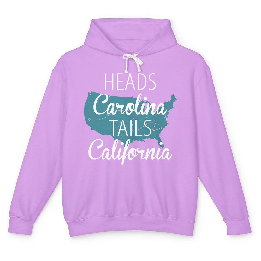 Heads Carolina Tail California Western Country Summer Beach Unisex Lightweight Hoodie