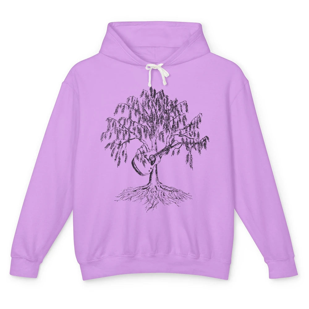 Retro Weeping Willows Guitar Musician Guitarist Music Lovers Unisex Lightweight Hoodie