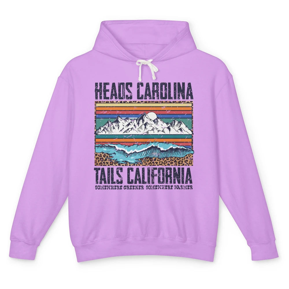 Vintage Heads Carolina Tail California Summer Beach Paradise Unisex Lightweight Hoodie