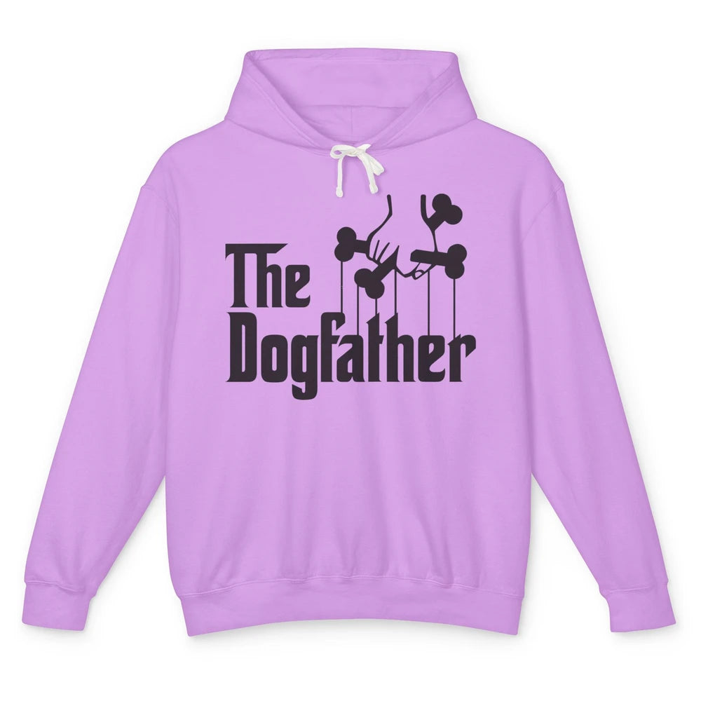 The Dogfather Parody Dog Lovers Funny Dog Dad Fathers Day Unisex Lightweight Hoodie