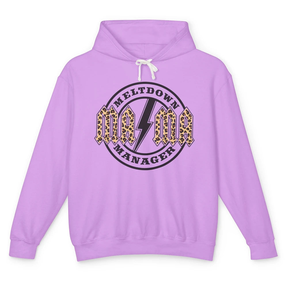 Leopard Mama Lightning Bolt Meltdown Manager Western Country Unisex Lightweight Hoodie