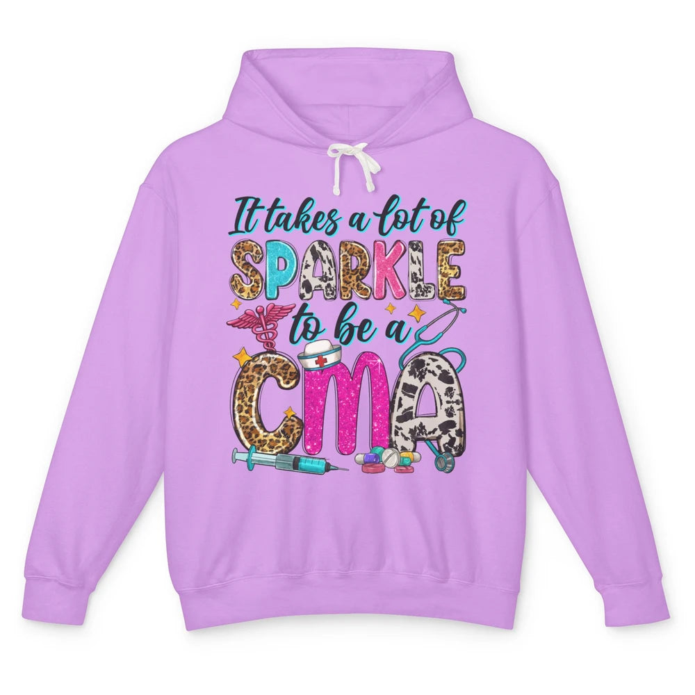 Sunflower It Takes Sparkle To Be CMA Western Nursing Life Unisex Lightweight Hoodie