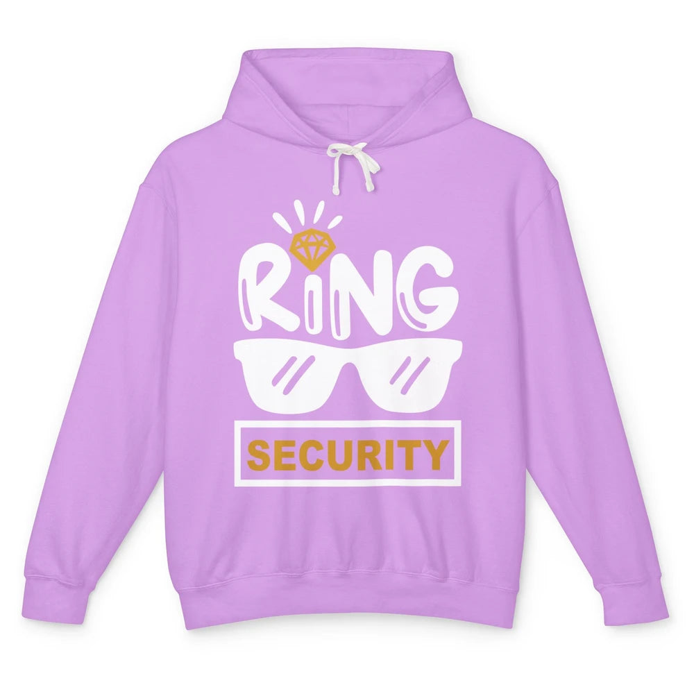 Wedding Ring Security Boy Girl Ring Bearer Wedding Party Unisex Lightweight Hoodie