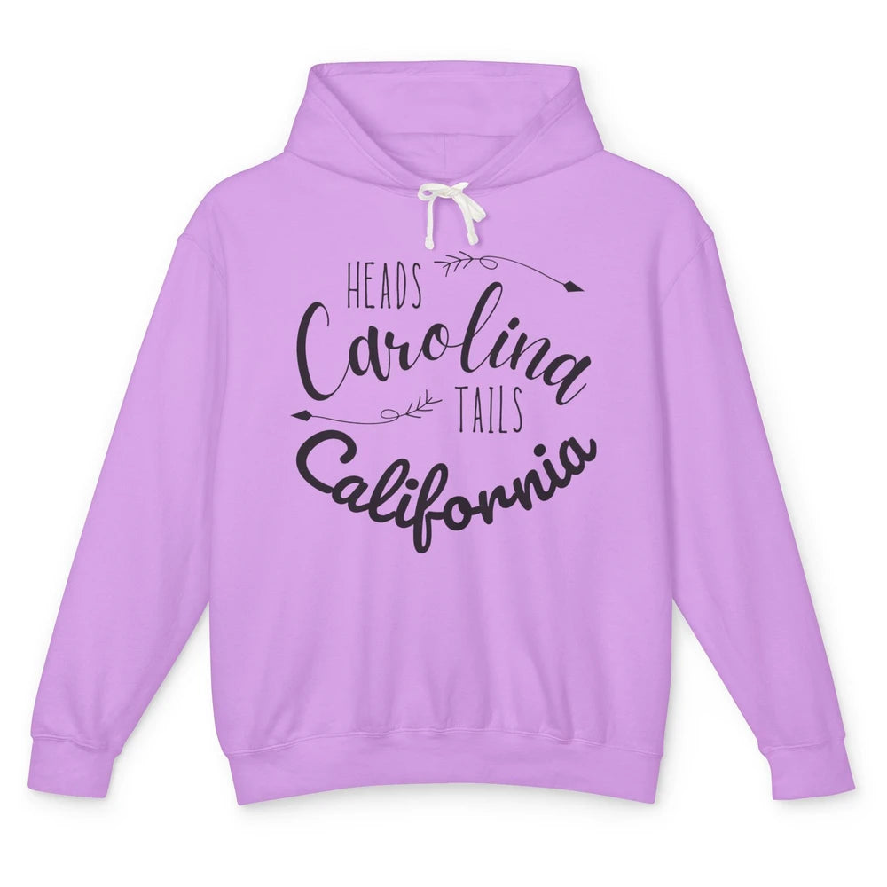 Heads Carolina Tail California Western Summer Beach Paradise Unisex Lightweight Hoodie