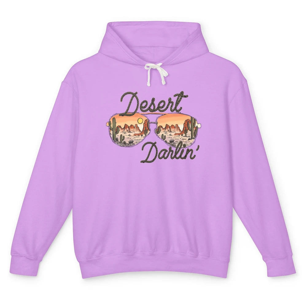 Desert Girl Sunglasses Desert Darlin' Cactus Western Cowgirl Unisex Lightweight Hoodie