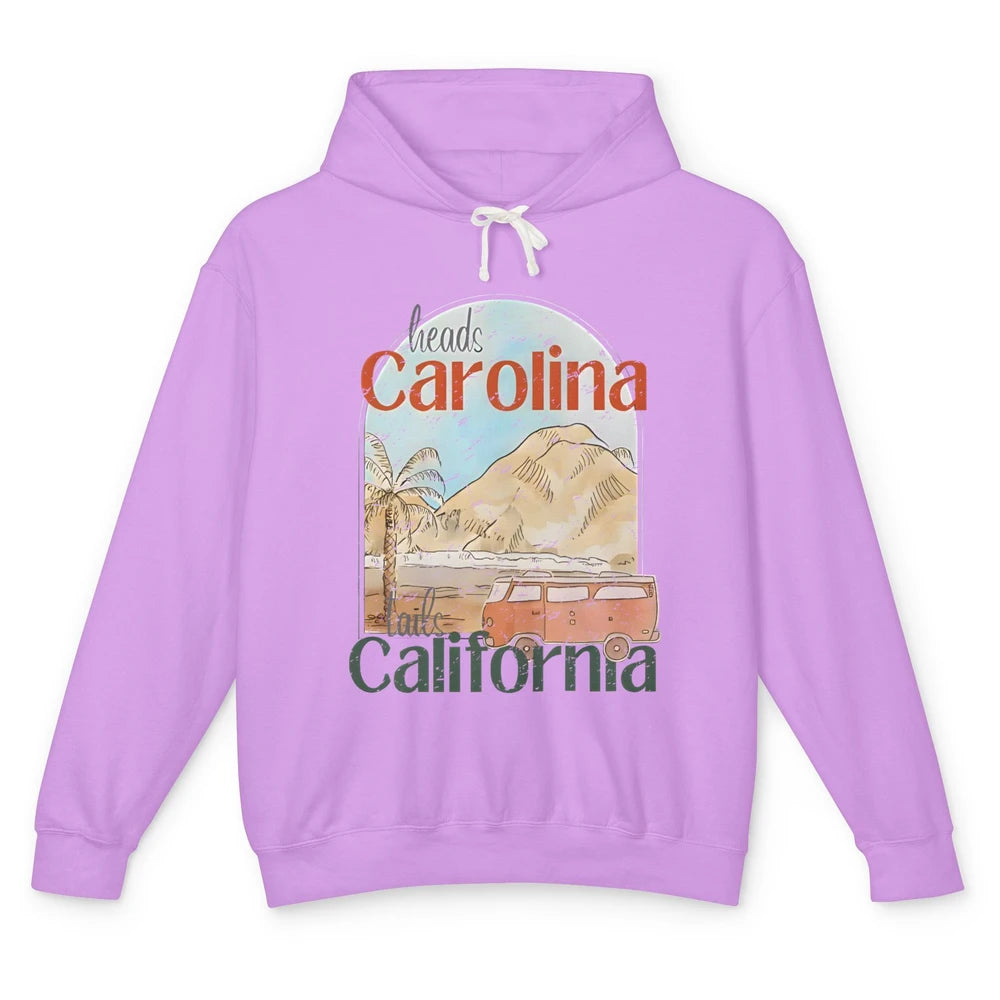 Retro Heads Carolina Tails California Western Country Summer Unisex Lightweight Hoodie