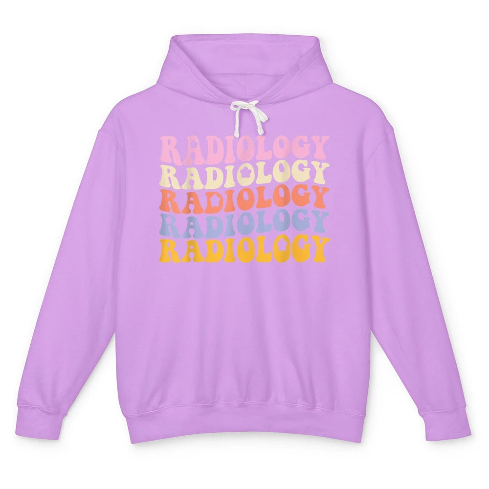 Groovy Radiology Life Radiologist Rad Tech Technologist Boho Unisex Lightweight Hoodie